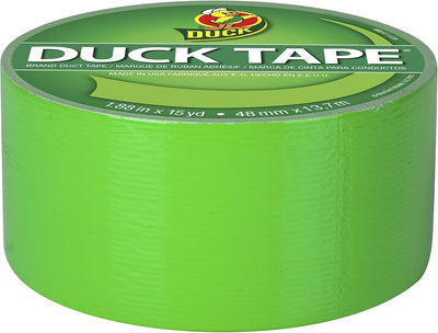 Cinta adhesiva verde lima neón 1.88pulg x 15yd rollo 2