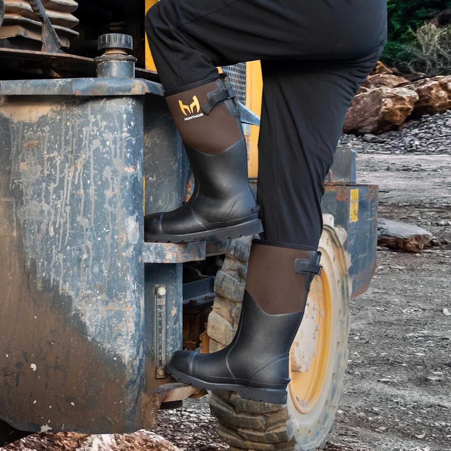 Botas trabajo goma acero impermeables neopreno talla 6-14
