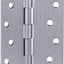 Bisagras puerta interior 4x4pulg acero cromo cepillado set 6