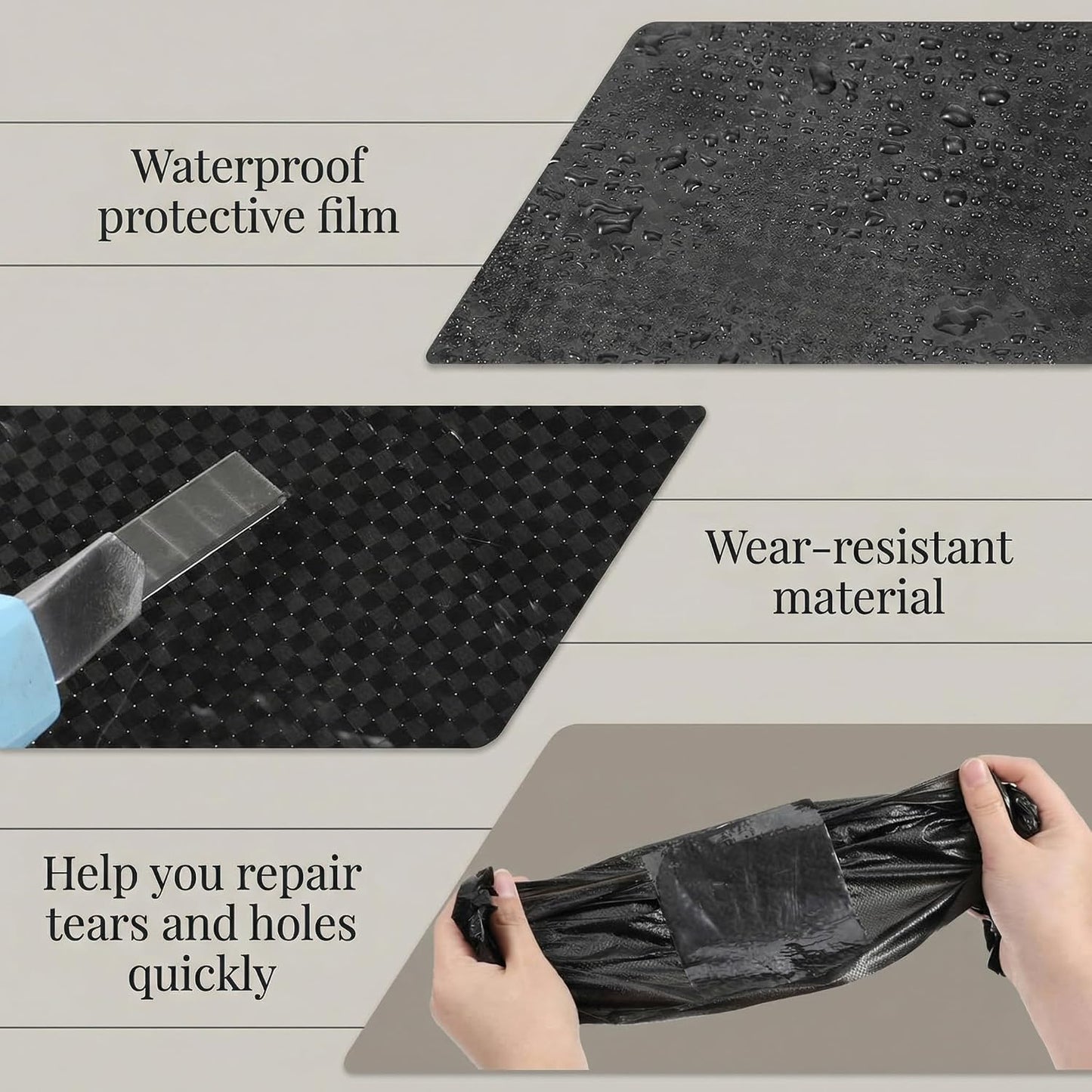 Cinta adhesiva impermeable para reparar underbelly de RV