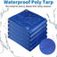 Cubierta lona azul 6x6ft impermeable polietileno multiusos