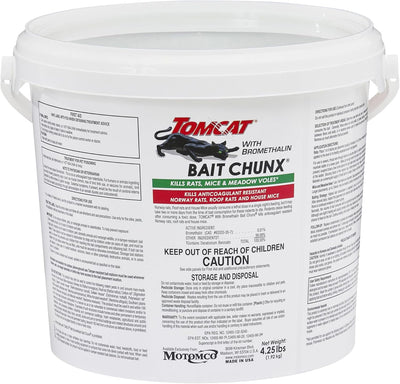 Cebo para ratas Chunx 4.25lb paquete 4 uso agrícola