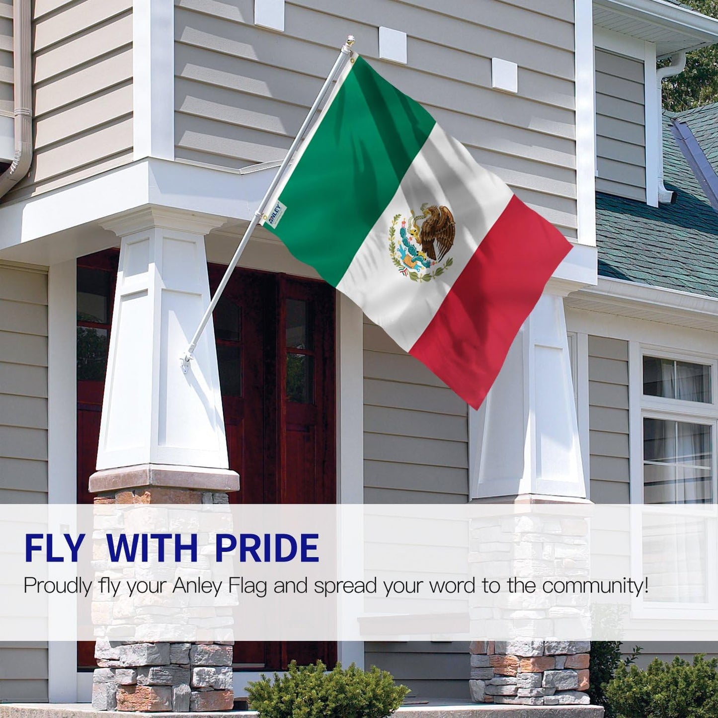 Bandera ondeante México 3x5ft