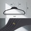 Perchas goma antiderrap 30 pzas inox delgadas