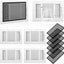 Set 12 cubiertas ventilación pared techo malla magnética acero