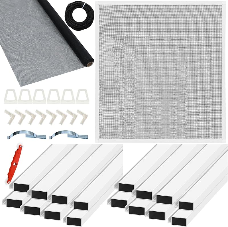 Kit 4 Pantallas Aluminio 48x48" con Ranuras y Malla