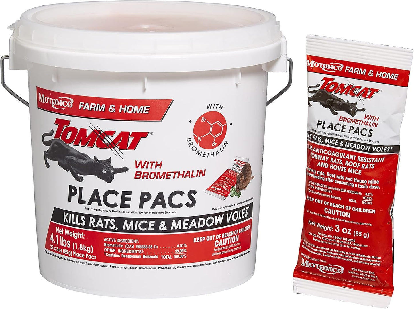 Bromethalin Place Pacs Bait control plagas edificios