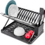 Escurridor platos plegable con bandeja goteo