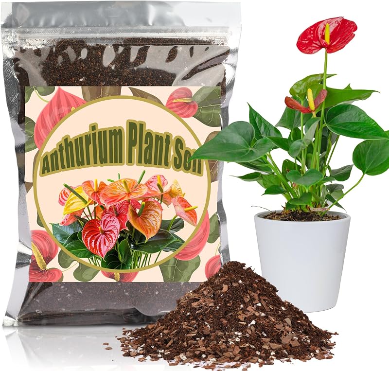 Suelo natural para anturio y plantas interior 1qt drenaje mejorado