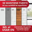 Gancho triple pared níquel satinado con tiras adhesivas