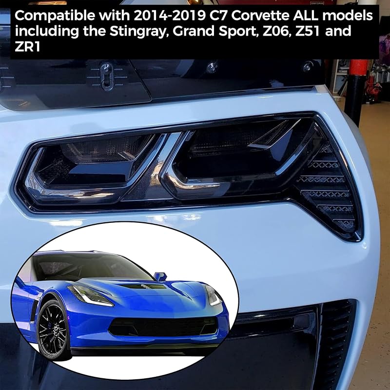 Lente luz trasera ahumada para Corvette C7 14-19