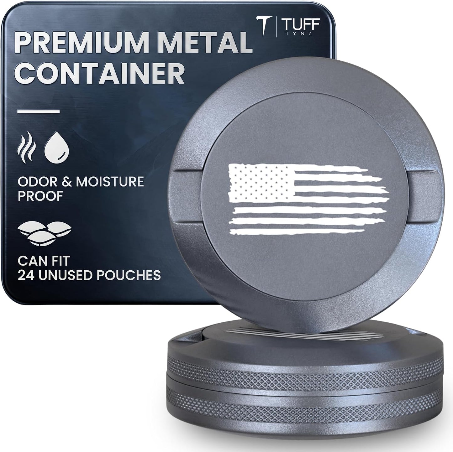 Lata metal Zyn a prueba humedad y olor