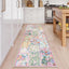 Alfombra pasillo rosa 2x6ft antiderrap dormitorio