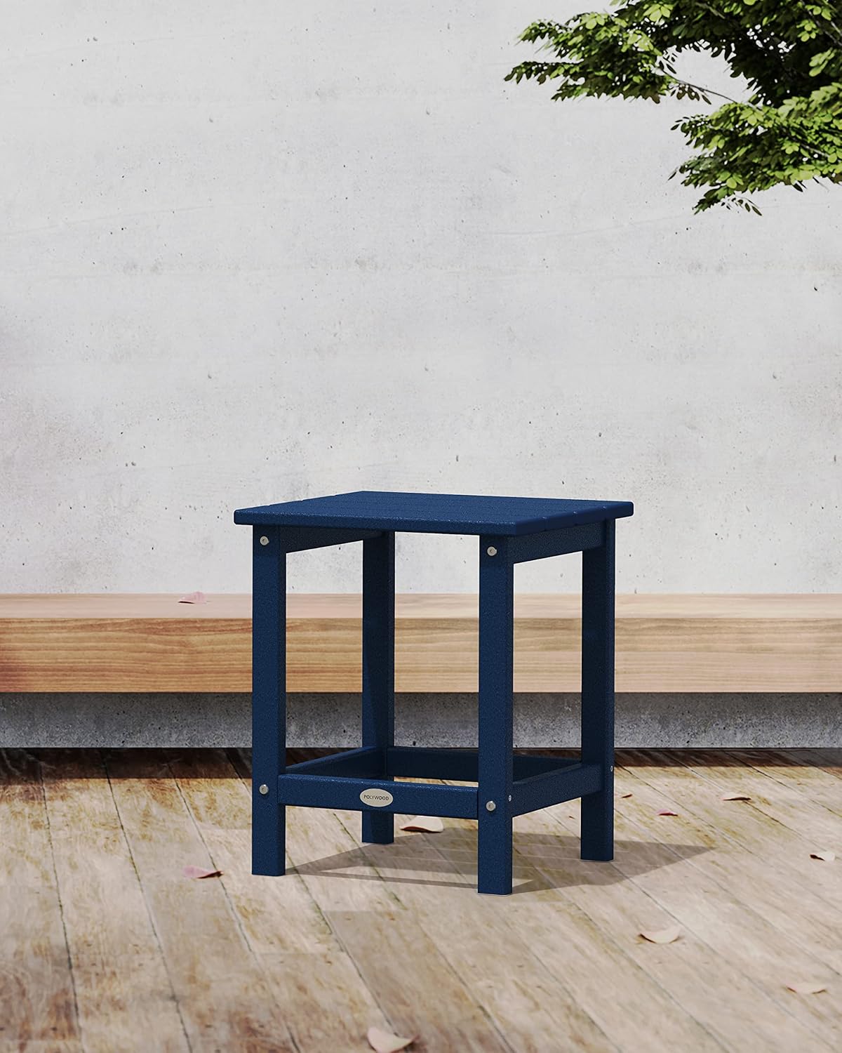 Mesa auxiliar Long Island 15x14.75x18" azul marino
