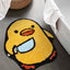 Tapete baño antiderrap microfibra lanuda animales amarillos 24x26pulg