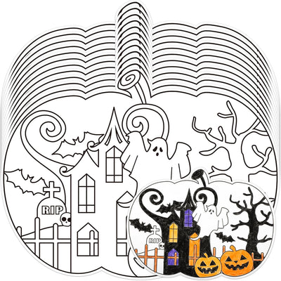 Manteles papel para colorear Halloween 12 uds