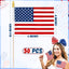 50 Mini Banderas Americanas en Palo Impermeables 4 de Julio