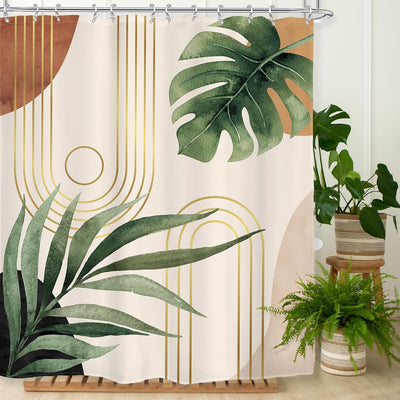 Cortina ducha boho botánica 72x72pulg