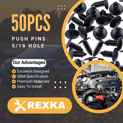 50 Pzas Retener Clips Fender Jeep Dodge Ram Chrysler