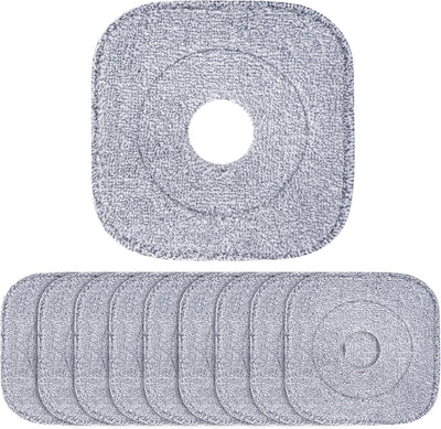 10 Almohadillas Microfibra 8.6pulg Absorbentes Comp Trapeador