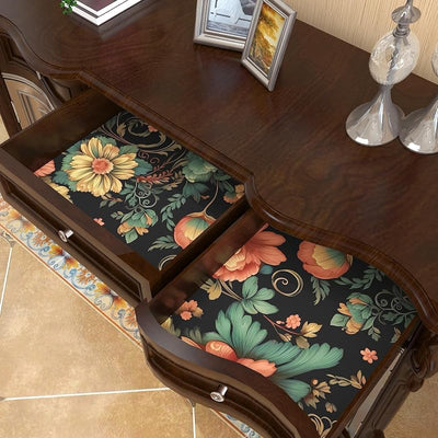 Papel tapiz vintage floral extraíble para dormitorio y baño 17.5x