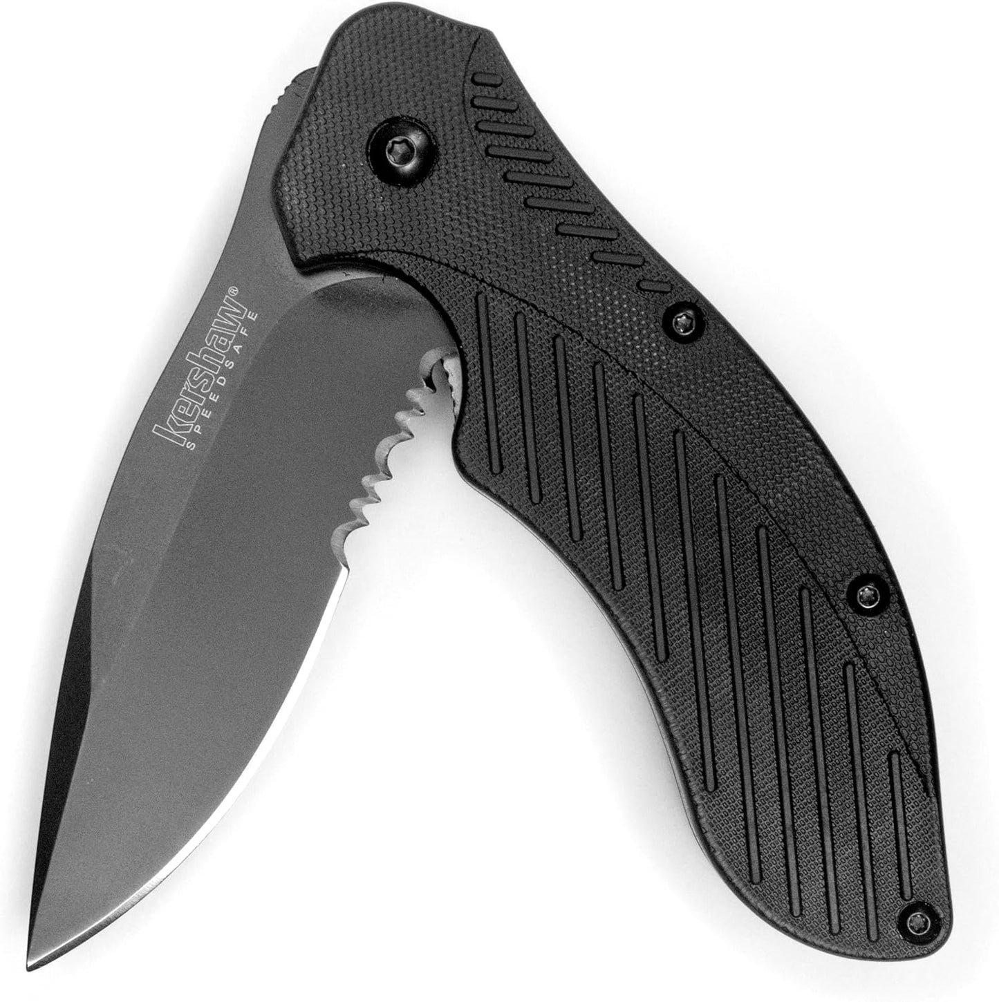 Cuchillo pelea plegable SpeedSafe doble dentado