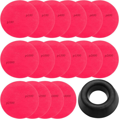 Set 17 Almohadillas Lija Bola Boliche 180-3000