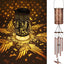 Campanillas solares forma colibrí decoración jardín
