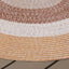Alfombra exterior trenzada 3x5ft marrón reversible lavable