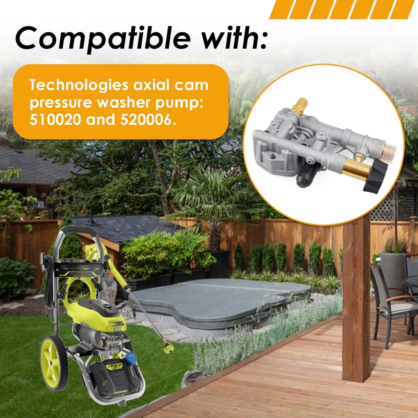Colector bomba lavado a presión comp leva axial