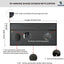 Pantalla sombra solar RV 8x19pulg malla negra