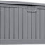 Caja almacenamiento exterior 230gal HDPE gris
