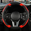 Funda volante microfibra transpirable antiderrap negro rojo