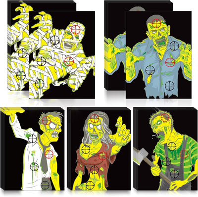 25 Objetivos Papel Zombi 12x18pulg Al Aire Libre
