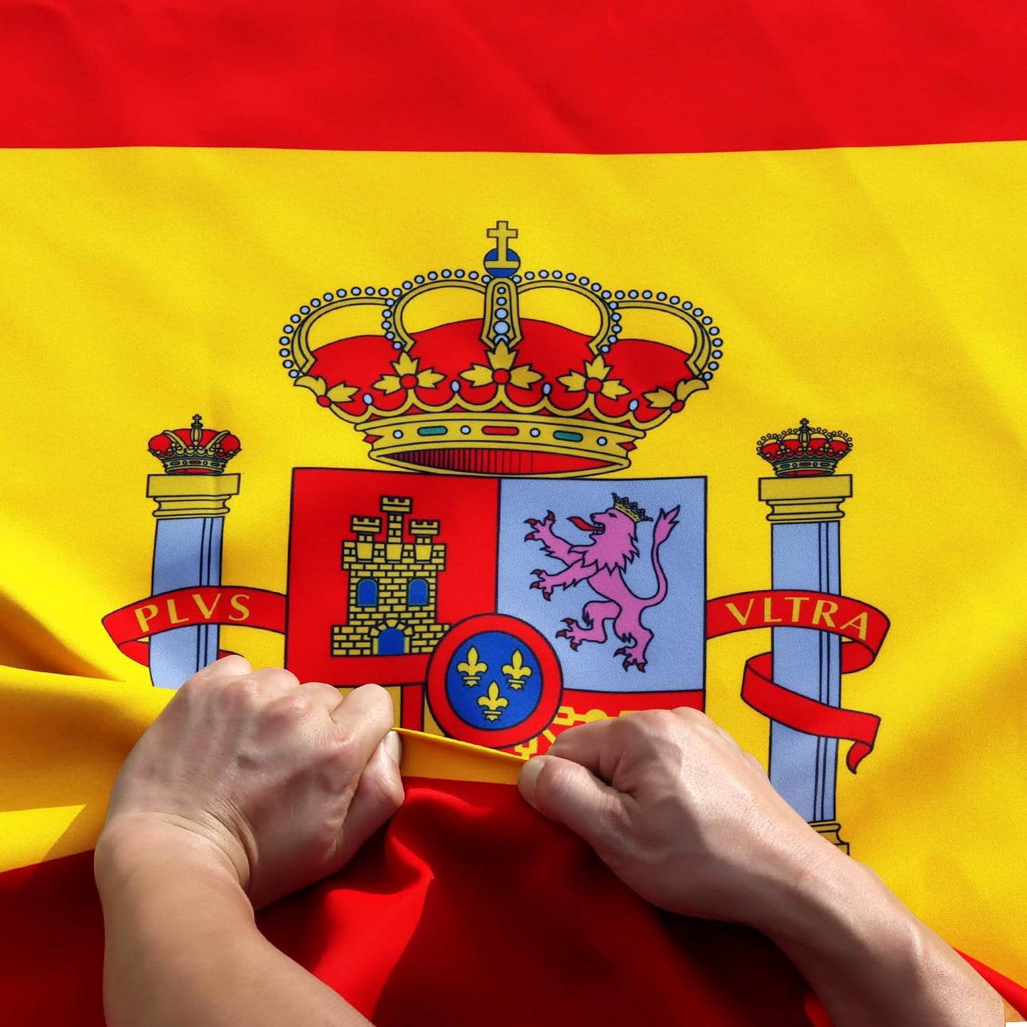 Bandera España 3x5ft 3 capas resistente rasgaduras y arrugas