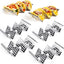 Set 6 soportes taco acero inox para 3 tacos cada uno