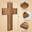 4 Cruces Acacia 9x12pulg Sin Terminar Decoración Pared