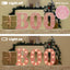 Luces LED Letras Rosa con Brillantina para Fiesta Boda Nocturno