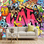 Papel tapiz mural grande abstracto 91x65"