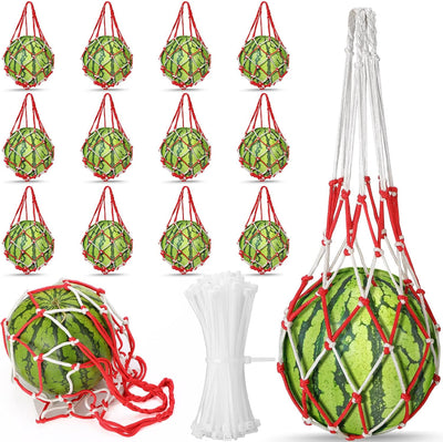 Hamaca melón red sandía 12uds soporte jardín calabaza