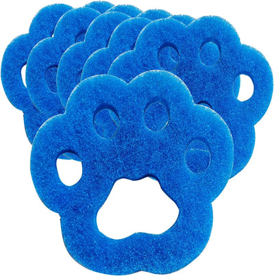 Removedor pelo mascotas 6 herramientas reutilizables azul