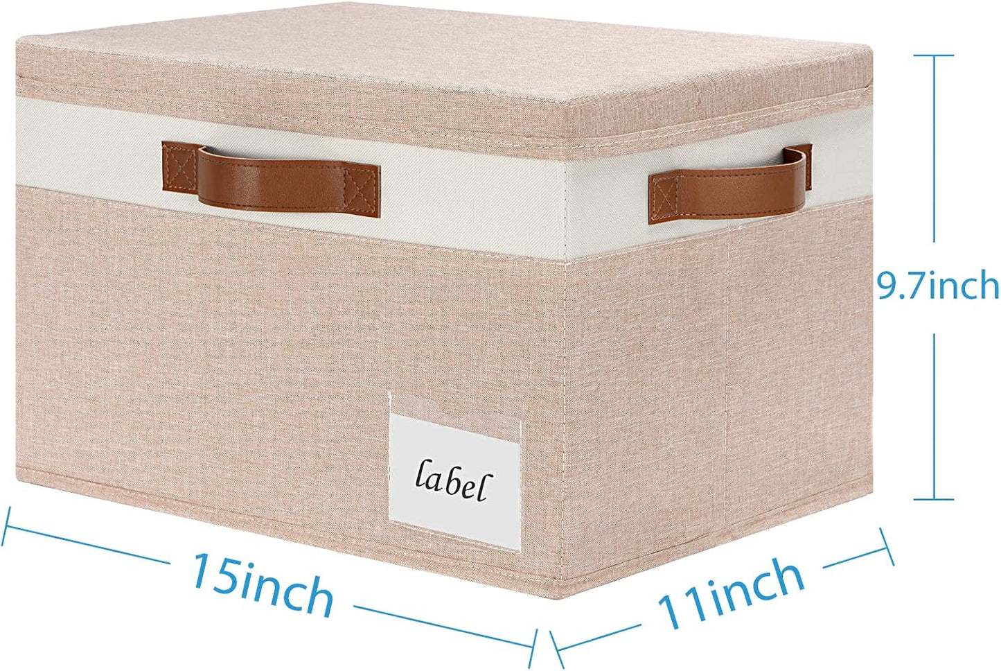 Cajas almacenamiento resistentes con tapas y asas