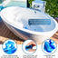 Tapón silicona flor bañera ducha desagüe azul camuflaje