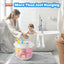 Organiz. juguetes bañera 4.15gal acceso rápido bebé