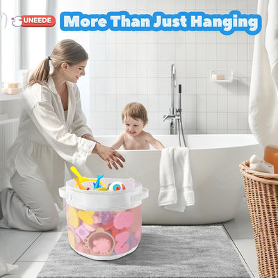 Organiz. juguetes bañera 4.15gal acceso rápido bebé