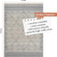 Alfombra área geométrica bohemia 6x9pulg resistente manchas