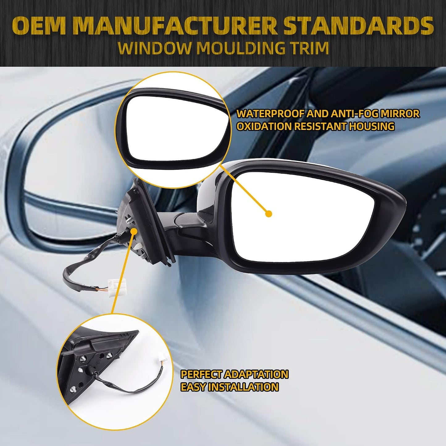 Espejo puerta derecha pasajero Honda Accord 1.5T 18-22