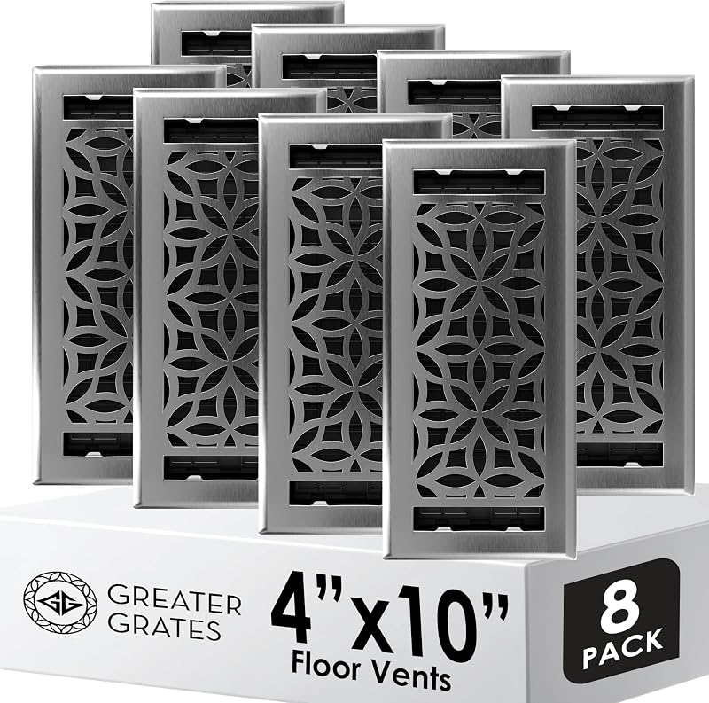 Rejilla piso 4x10 acero pesado 8 pzas instalación fácil