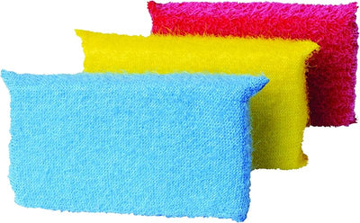 Esponja Scrubby 3 Pzas de Plástico para Cocina y Limpieza