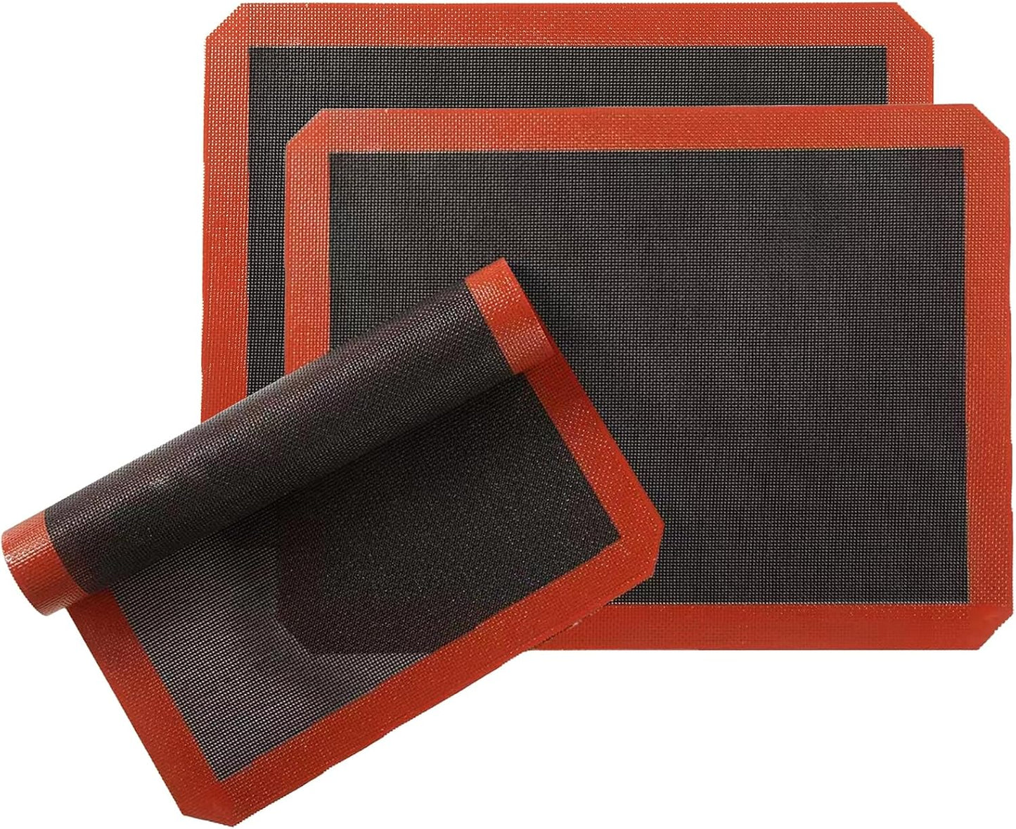 Tapete silicona hornear microperforado 16.5x11.6pulg rojo